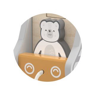 Pull-along shape sorting truck